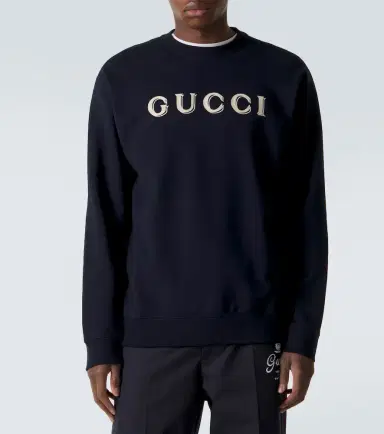 Gucci Logo cotton jersey sweatshirt | Thumbnail 2 Gucci Logo cotton jersey sweatshirt | Thumbnail 2