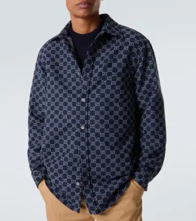 Gucci GG wool jacquard shirt | Thumbnail 4 Gucci GG wool jacquard shirt | Thumbnail 4