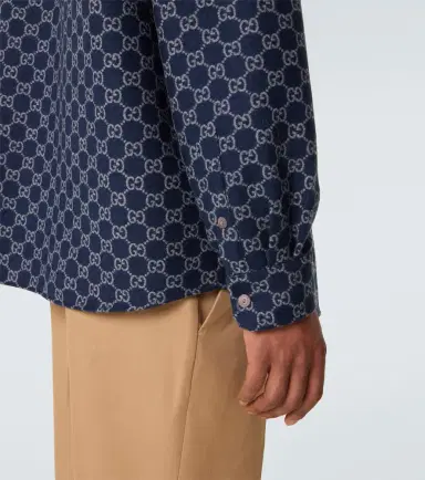 Gucci GG wool jacquard shirt | Thumbnail 6 Gucci GG wool jacquard shirt | Thumbnail 6