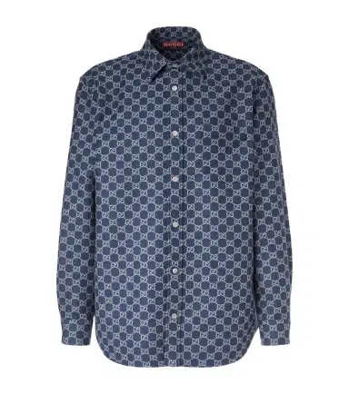 Gucci GG wool jacquard shirt | Thumbnail 1 Gucci GG wool jacquard shirt | Thumbnail 1