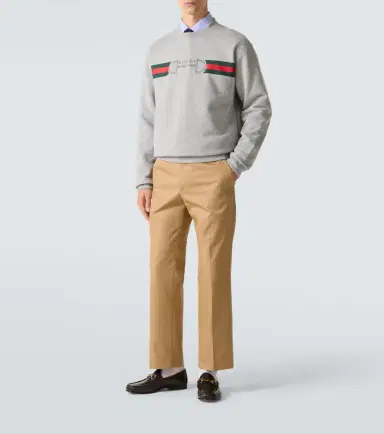 Gucci Web Stripe cotton sweatshirt | Thumbnail 5 Gucci Web Stripe cotton sweatshirt | Thumbnail 5