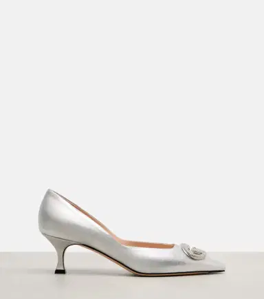 Gucci Interlocking G 55 metallic leather pumps | Thumbnail 2 Gucci Interlocking G 55 metallic leather pumps | Thumbnail 2