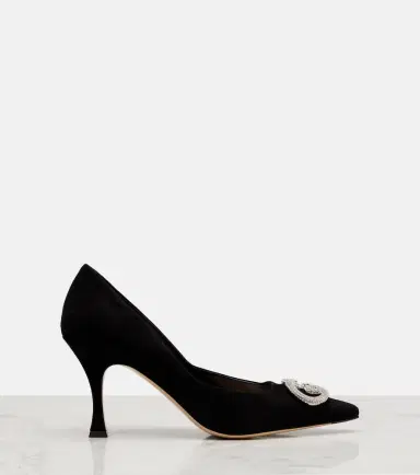 Gucci Alicia 85 embellished suede pumps | Thumbnail 3 Gucci Alicia 85 embellished suede pumps | Thumbnail 3