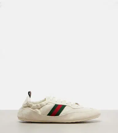 Gucci Shift suede-trimmed canvas sneakers | Thumbnail 3 Gucci Shift suede-trimmed canvas sneakers | Thumbnail 3