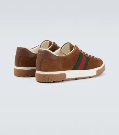 Gucci Ace Web Stripe suede sneakers | Thumbnail 6 Gucci Ace Web Stripe suede sneakers | Thumbnail 6