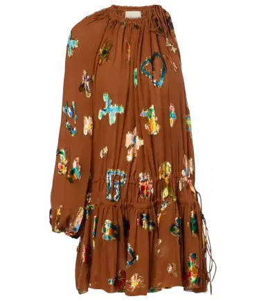 ALÉMAIS Alémais Embroidered silk-blend mini dress | Thumbnail 1 ALÉMAIS Alémais Embroidered silk-blend mini dress | Thumbnail 1