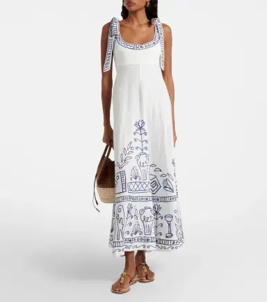 ALÉMAIS Alémais x LRNCE Leela printed linen maxi dress | Thumbnail 6 ALÉMAIS Alémais x LRNCE Leela printed linen maxi dress | Thumbnail 6