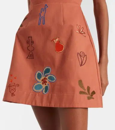 ALÉMAIS Alémais Dusty embroidered cotton minidress | Thumbnail 3 ALÉMAIS Alémais Dusty embroidered cotton minidress | Thumbnail 3