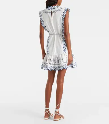 ALÉMAIS Alémais Leela embroidered cotton minidress | Thumbnail 3 ALÉMAIS Alémais Leela embroidered cotton minidress | Thumbnail 3