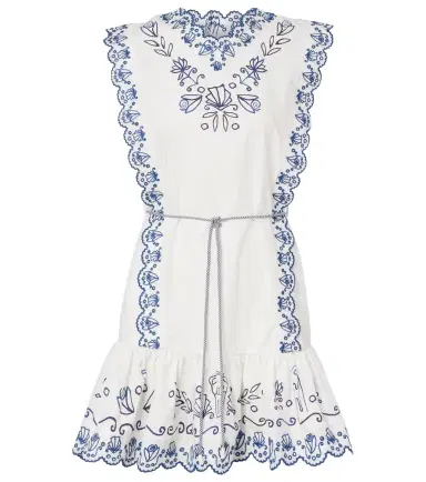 ALÉMAIS Alémais Leela embroidered cotton minidress | Thumbnail 1 ALÉMAIS Alémais Leela embroidered cotton minidress | Thumbnail 1