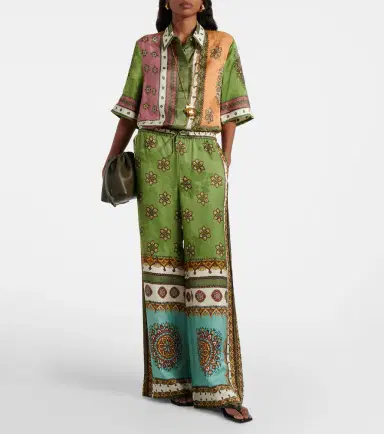 ALÉMAIS Alémais Contina jacquard palazzo pants | Thumbnail 2 ALÉMAIS Alémais Contina jacquard palazzo pants | Thumbnail 2