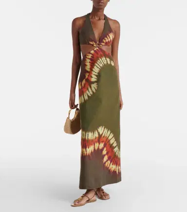 ALÉMAIS Alémais Marilyn dyed denim midi dress | Thumbnail 2 ALÉMAIS Alémais Marilyn dyed denim midi dress | Thumbnail 2