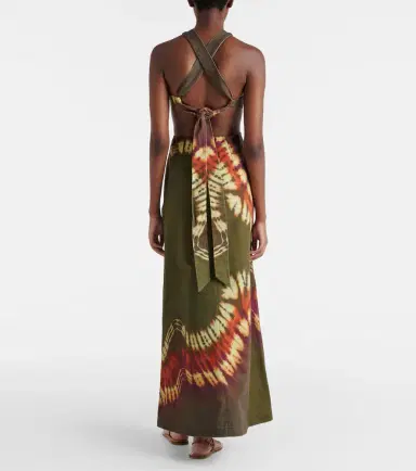 ALÉMAIS Alémais Marilyn dyed denim midi dress | Thumbnail 4 ALÉMAIS Alémais Marilyn dyed denim midi dress | Thumbnail 4