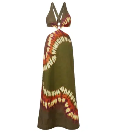 ALÉMAIS Alémais Marilyn dyed denim midi dress | Thumbnail 1 ALÉMAIS Alémais Marilyn dyed denim midi dress | Thumbnail 1