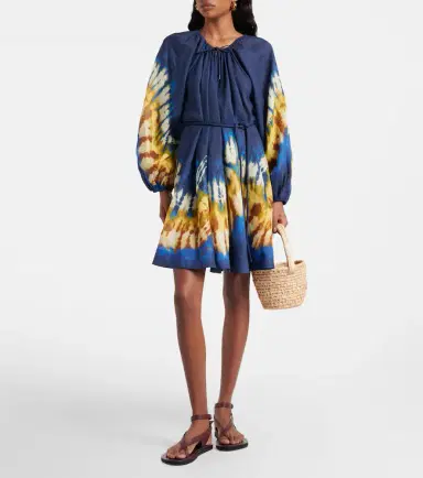 ALÉMAIS Alémais Martine printed ramie minidress | Thumbnail 5 ALÉMAIS Alémais Martine printed ramie minidress | Thumbnail 5
