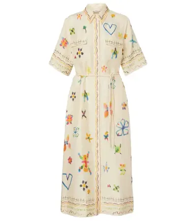 ALÉMAIS Alémais Sidi floral linen-blend shirt dress | Thumbnail 1 ALÉMAIS Alémais Sidi floral linen-blend shirt dress | Thumbnail 1
