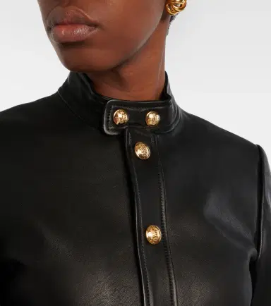 Nili Lotan Hadley cropped leather jacket | Thumbnail 4 Nili Lotan Hadley cropped leather jacket | Thumbnail 4