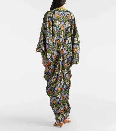 Alemais Alémais Cece floral silk kaftan | Thumbnail 4 Alemais Alémais Cece floral silk kaftan | Thumbnail 4