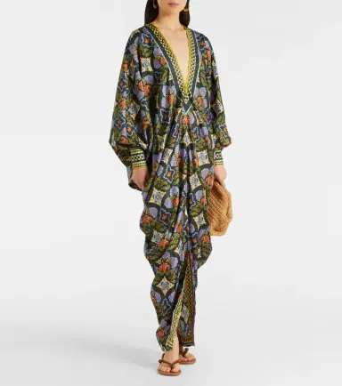 Alemais Alémais Cece floral silk kaftan | Thumbnail 5 Alemais Alémais Cece floral silk kaftan | Thumbnail 5