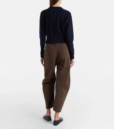 Nili Lotan Shon cotton twill barrel-leg pants | Thumbnail 4 Nili Lotan Shon cotton twill barrel-leg pants | Thumbnail 4
