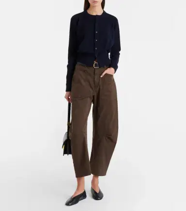 Nili Lotan Shon cotton twill barrel-leg pants | Thumbnail 5 Nili Lotan Shon cotton twill barrel-leg pants | Thumbnail 5