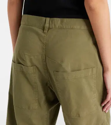 Nili Lotan Shon cotton twill barrel-leg pants | Thumbnail 3 Nili Lotan Shon cotton twill barrel-leg pants | Thumbnail 3
