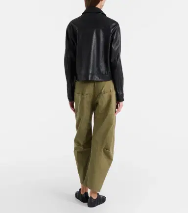 Nili Lotan Shon cotton twill barrel-leg pants | Thumbnail 6 Nili Lotan Shon cotton twill barrel-leg pants | Thumbnail 6