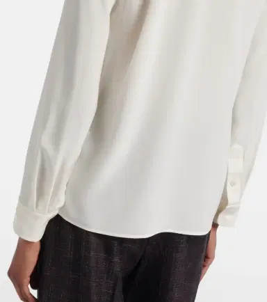 Nili Lotan Lace-trimmed silk shirt | Thumbnail 4 Nili Lotan Lace-trimmed silk shirt | Thumbnail 4