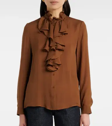 Nili Lotan Ruffled silk blouse | Thumbnail 2 Nili Lotan Ruffled silk blouse | Thumbnail 2