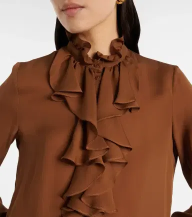 Nili Lotan Ruffled silk blouse | Thumbnail 6 Nili Lotan Ruffled silk blouse | Thumbnail 6