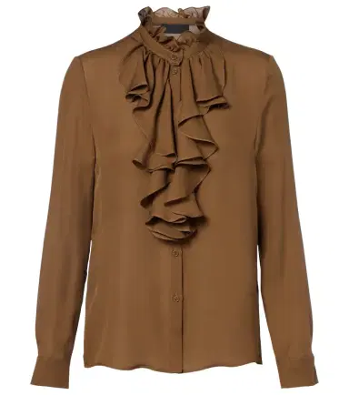 Nili Lotan Ruffled silk blouse | Thumbnail 1 Nili Lotan Ruffled silk blouse | Thumbnail 1