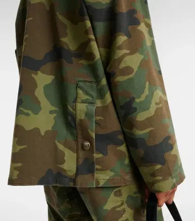 Nili Lotan Andrew camouflage leather-trimmed cotton jacket | Thumbnail 5 Nili Lotan Andrew camouflage leather-trimmed cotton jacket | Thumbnail 5