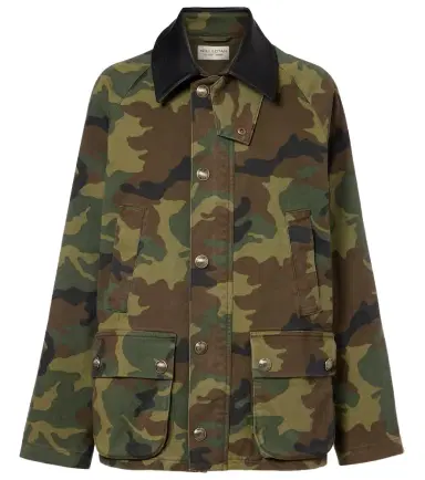 Nili Lotan Andrew camouflage leather-trimmed cotton jacket | Thumbnail 1 Nili Lotan Andrew camouflage leather-trimmed cotton jacket | Thumbnail 1