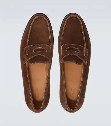 John Lobb Lopez suede penny loafers | Thumbnail 4 John Lobb Lopez suede penny loafers | Thumbnail 4