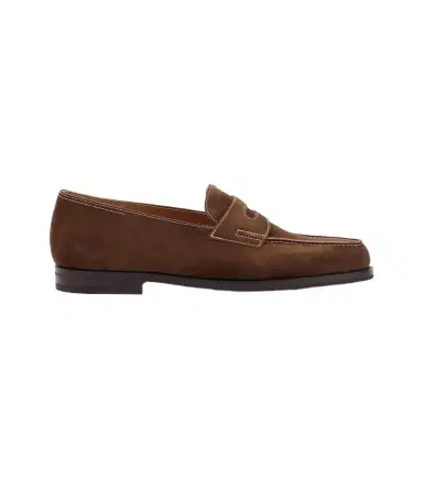 John Lobb Lopez suede penny loafers | Thumbnail 1 John Lobb Lopez suede penny loafers | Thumbnail 1