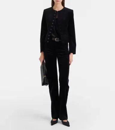 Nili Lotan Patti cotton velvet jacket | Thumbnail 3 Nili Lotan Patti cotton velvet jacket | Thumbnail 3