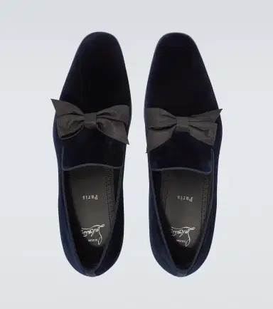 Christian Louboutin December First bow-detail velvet loafers | Thumbnail 3 Christian Louboutin December First bow-detail velvet loafers | Thumbnail 3