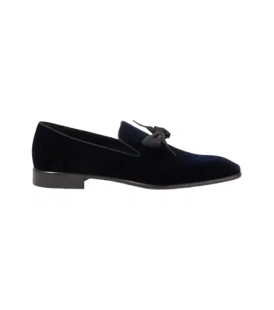 Christian Louboutin December First bow-detail velvet loafers | Thumbnail 1 Christian Louboutin December First bow-detail velvet loafers | Thumbnail 1