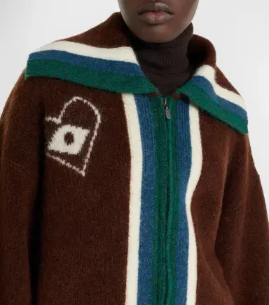 ALÉMAIS Alémais Maroc intarsia cardigan | Thumbnail 2 ALÉMAIS Alémais Maroc intarsia cardigan | Thumbnail 2
