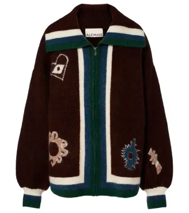 ALÉMAIS Alémais Maroc intarsia cardigan | Thumbnail 1 ALÉMAIS Alémais Maroc intarsia cardigan | Thumbnail 1