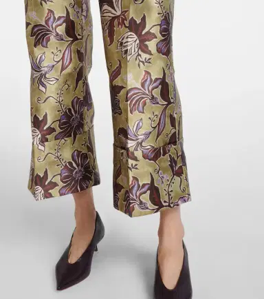 ALÉMAIS Alémais Citron floral cropped pants | Thumbnail 4 ALÉMAIS Alémais Citron floral cropped pants | Thumbnail 4