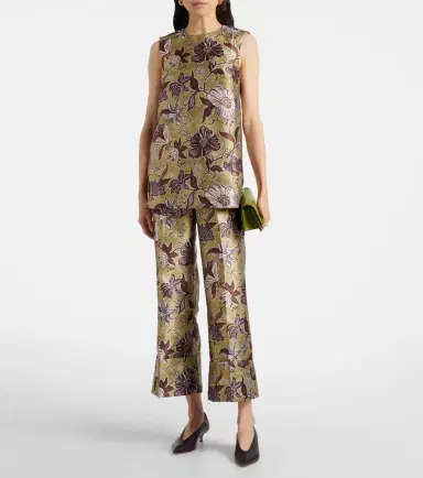 ALÉMAIS Alémais Citron floral cropped pants | Thumbnail 6 ALÉMAIS Alémais Citron floral cropped pants | Thumbnail 6