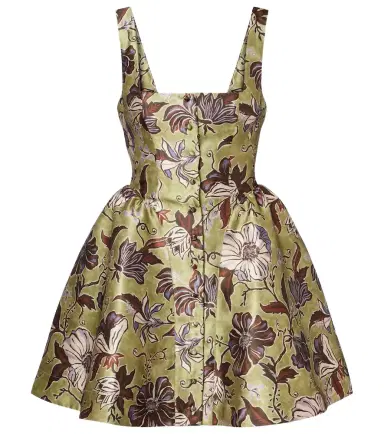 ALÉMAIS Alémais Citron Flounce floral minidress | Thumbnail 1 ALÉMAIS Alémais Citron Flounce floral minidress | Thumbnail 1