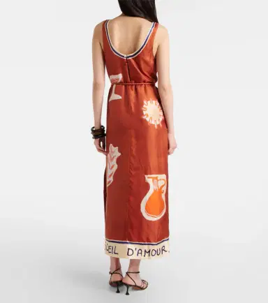 Alemais Alémais x LRNCE Soleil D'Amour silk midi dress | Thumbnail 3 Alemais Alémais x LRNCE Soleil D'Amour silk midi dress | Thumbnail 3