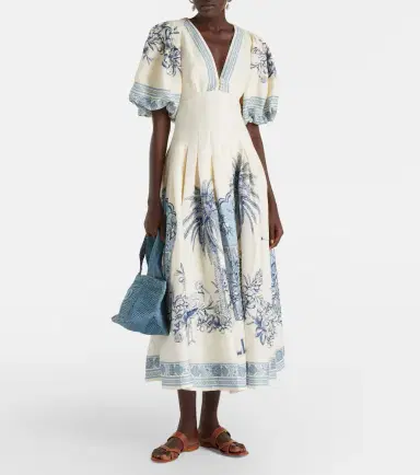 Alemais Alémais Villa Romantica linen-blend maxi dress | Thumbnail 3 Alemais Alémais Villa Romantica linen-blend maxi dress | Thumbnail 3