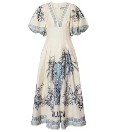 Alemais Alémais Villa Romantica linen-blend maxi dress | Thumbnail 1 Alemais Alémais Villa Romantica linen-blend maxi dress | Thumbnail 1