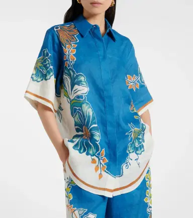 Alemais Alémais Luda floral linen shirt | Thumbnail 3 Alemais Alémais Luda floral linen shirt | Thumbnail 3