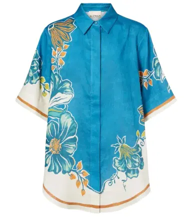Alemais Alémais Luda floral linen shirt | Thumbnail 1 Alemais Alémais Luda floral linen shirt | Thumbnail 1