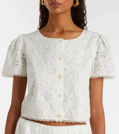 Posse Salma embroidered cotton top | Thumbnail 3 Posse Salma embroidered cotton top | Thumbnail 3