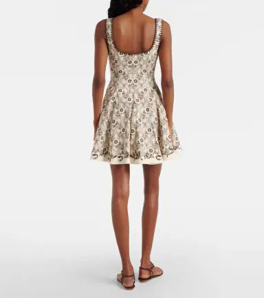 ALÉMAIS Alémais Printed linen and cotton minidress | Thumbnail 5 ALÉMAIS Alémais Printed linen and cotton minidress | Thumbnail 5